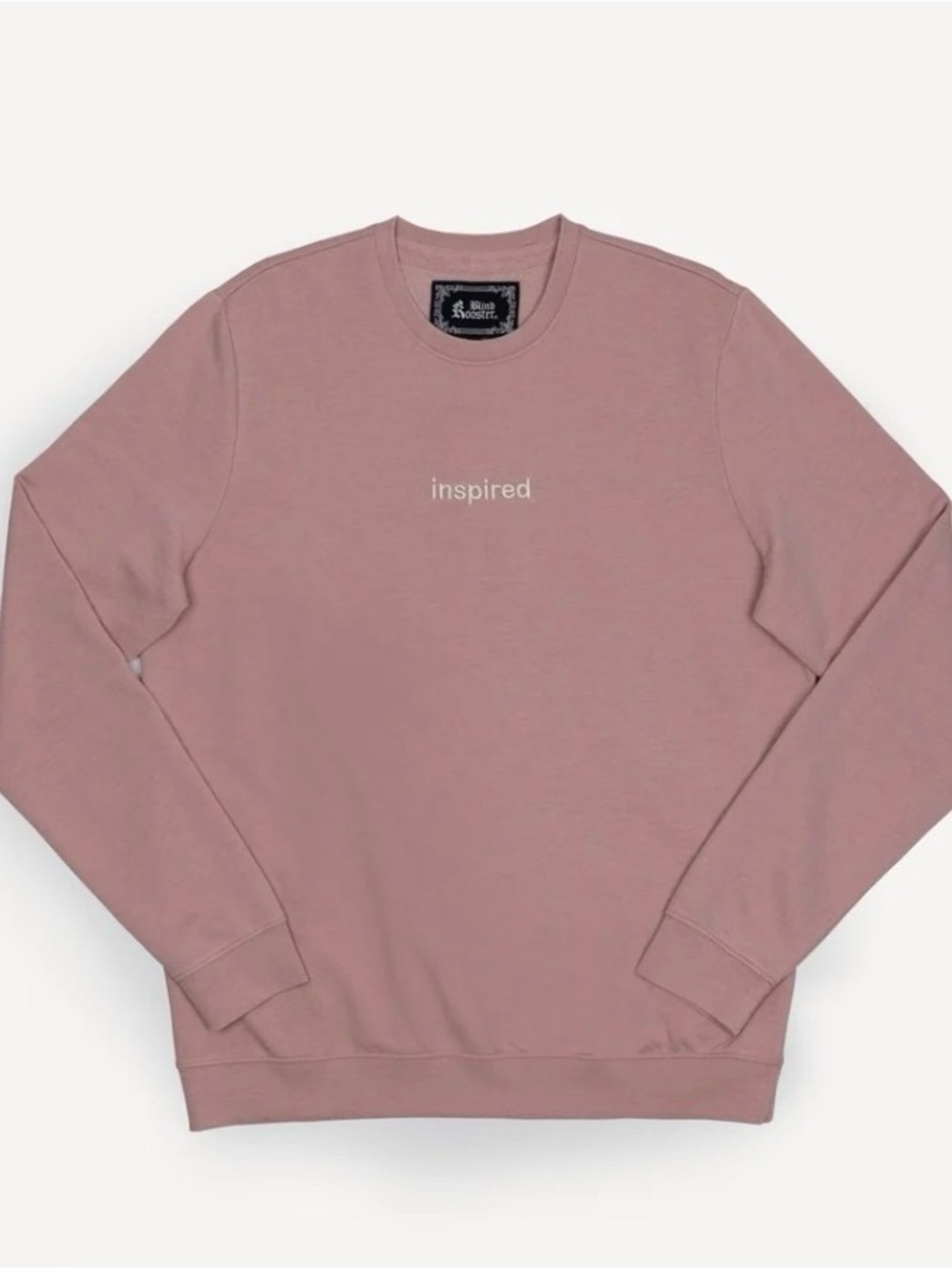 Blind Rooster "INSPIRED" Acid Washed Crewneck Sweatshirt Tan XL NWOT